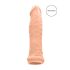 RealRock dzimumlocekļa uzmava 17cm - dabiska