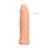 RealRock dzimumlocekļa uzmava 17cm - dabiska