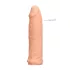 RealRock dzimumlocekļa uzmava 17 cm naturāls
