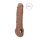 RealRock dzimumlocekļa uzmava 21cm - tumšā krāsa