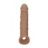 RealRock dzimumlocekļa uzmava 21cm - tumšā krāsa