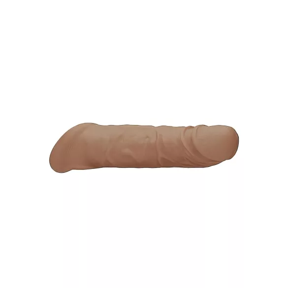 RealRock dzimumlocekļa uzmava 21cm tumši miesas krāsā