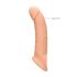 RealRock Dzimumlocekļa Uzmava 9 (21,5 cm) - dabīgs