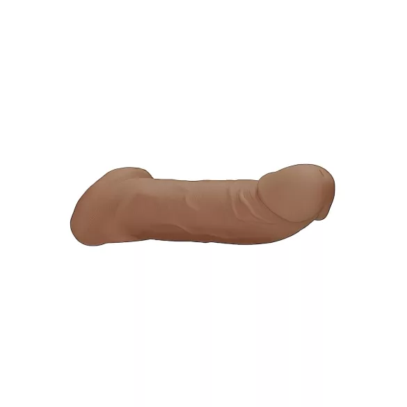 RealRock dzimumlocekļa uzmava 21,5 cm tumši miesaskrāsas