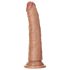 RealRock Slim - realistisks dildo 15,5 cm (tumšs dabīgais)