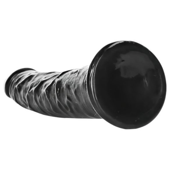 RealRock slaids reālistisks dildo 15,5 cm melns