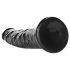 RealRock Slim reālistisks dildo - 15,5 cm (melns)