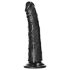 RealRock Slim reālistisks dildo - 15,5 cm (melns)