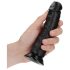 RealRock – piesūcekņa dildo 15,5cm (melns)
