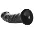 RealRock – piesūcekņa dildo 15,5cm (melns)