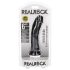 RealRock – piesūcekņa dildo 15,5cm (melns)