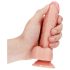 RealRock - reālistisks piesūcekņa dildo - 15,5cm (dabīgā krāsā)