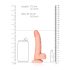 RealRock - reālistisks piesūcekņa dildo - 15,5cm (dabīgā krāsā)