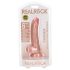 RealRock - reālistisks piesūcekņa dildo - 15,5cm (dabīgā krāsā)