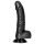 RealRock - piesūcekņa reālistiskais dildo - 15,5 cm (melns)