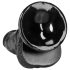 RealRock - piesūcekņa reālistiskais dildo - 15,5 cm (melns)
