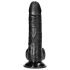 RealRock - piesūcekņa reālistiskais dildo - 15,5 cm (melns)