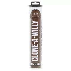   Clone-a-Willy - dzimumlocekļa kopēšanas komplekts ar vibrātoru brūns