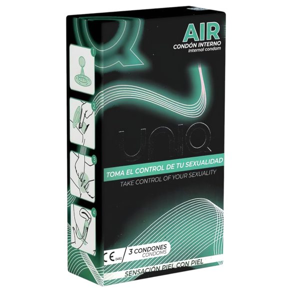 Uniq Air - plānais sieviešu prezervatīvs (3 gab.)