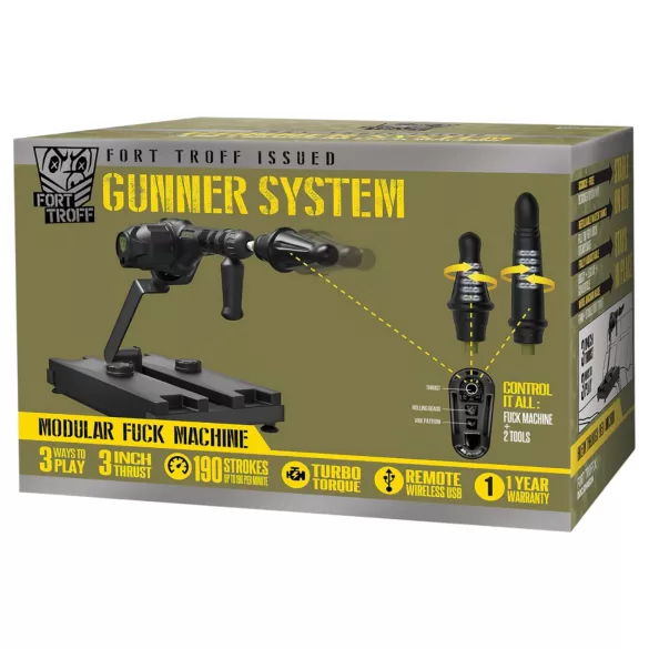 Doc Johnson Gunner System - seksa mašīna melna