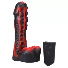   Doc Johnson mini lökšanas vibrators ar tālvadību, sarkans