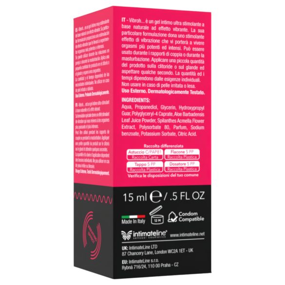 Vibroh - šķidrais vibrators stimulējošs gels 15 ml
