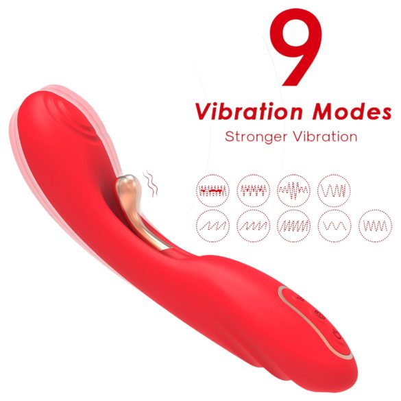 Bestoy - G-punkta vibrators ar mēlīti sarkans