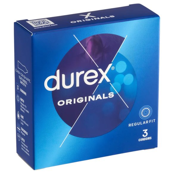 Durex Originals - prezervatīvi 3 gab