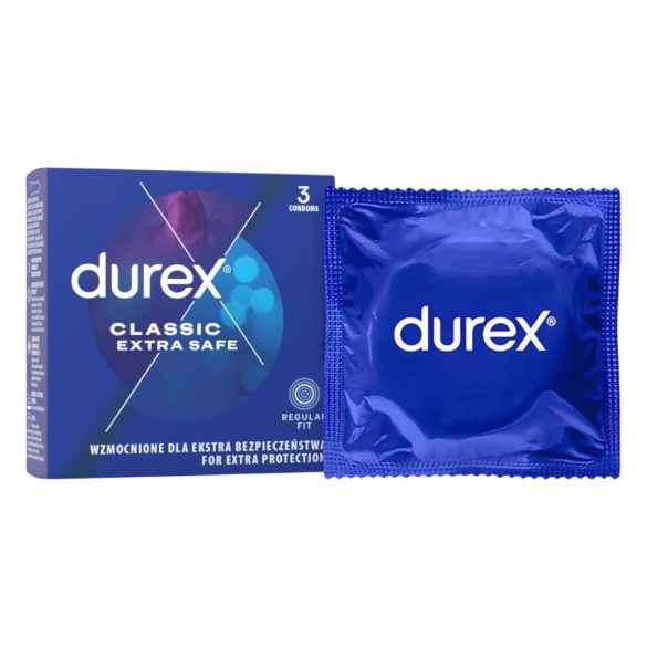 Durex extra drošs - drošs prezervatīvs (3 gab)