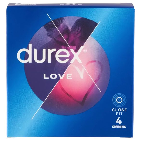 Durex Love - prezervatīvi cieši pieguļoši 4 gab