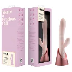   Blush Fraya - klitora un vaginālais vibrators ar stumšanas funkciju rozā
