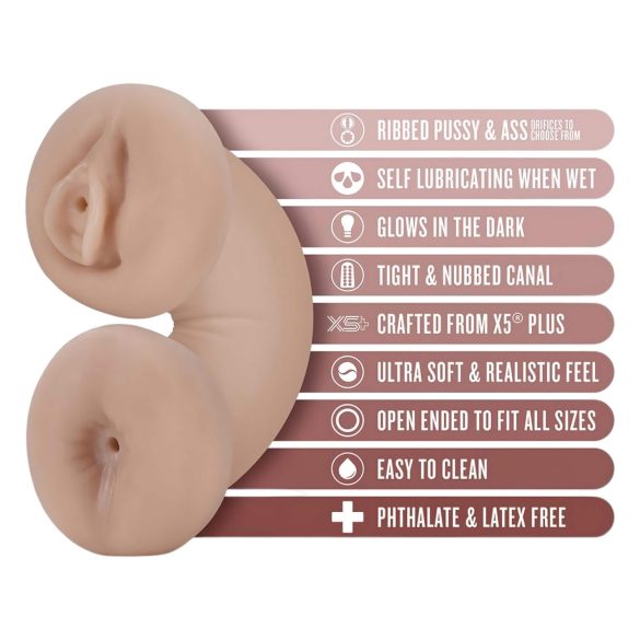 Enlust Tasha - masturbators ar apgaismojumu punci un anālo atveri ar MI attēliem,