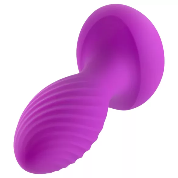 Oh My Gem - vibrācijas anālais plug ar akmeni violets