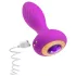 Oh My Gem - vibrācijas anālais plug ar akmeni violets