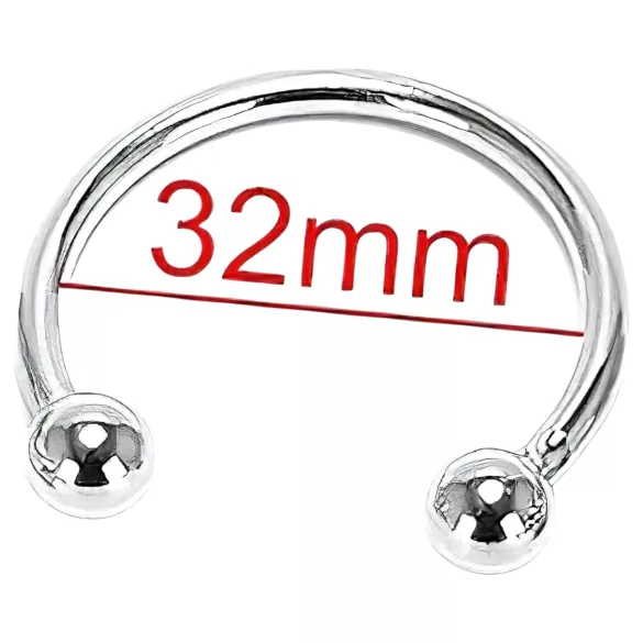 Nerūsējošā tērauda gredzens ejakulācijas aizkavēšanai (32mm)
