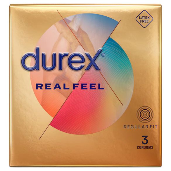 Durex Real Feel - prezervatīvi bez lateksa 3 gab