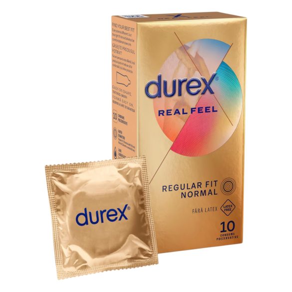 Durex Real Feel - lateksa nesaturošs prezervatīvs (10 gab.)