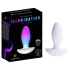 Paradise Illumination - izgaismojošs vibrējošs anālais plugs (balts)