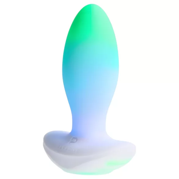 Paradise Illumination - izgaismojošs vibrējošs anālais plugs (balts)