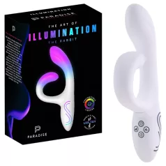   Paradise Illumination - izgaismots klitora roktura vibrators (balts)