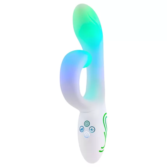 Paradise Illumination - izgaismots klitora roktura vibrators (balts)