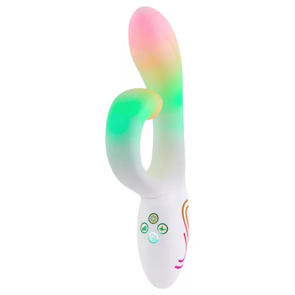 Paradise Illumination - izgaismots klitora roktura vibrators (balts)