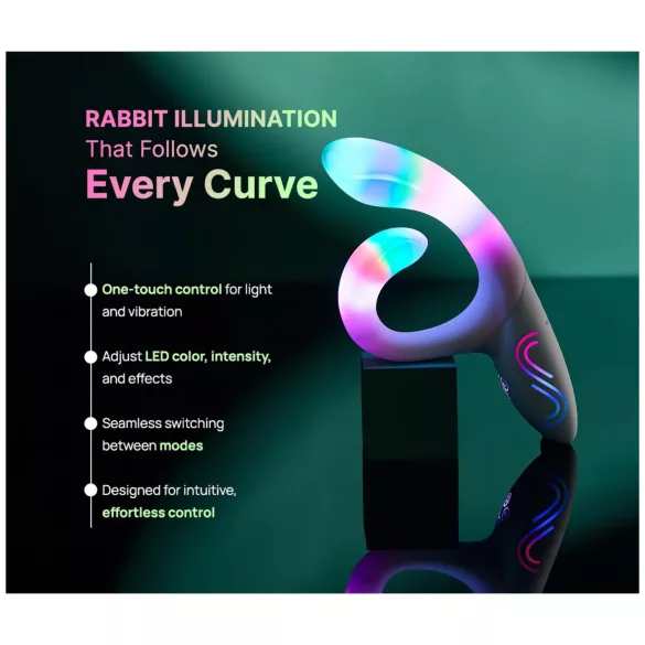 Paradise Illumination - izgaismots klitora roktura vibrators (balts)