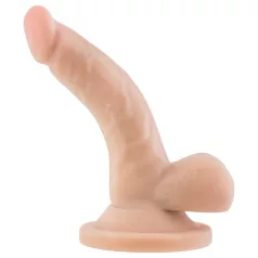   Dr. Skin reālistisks dildo ar piesūcekni un sēkliniekiem, bēšs, 12 cm