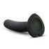 Temptasia Twist Mazsā - pieguļošs, vītņu dildo (melnā krāsā)
