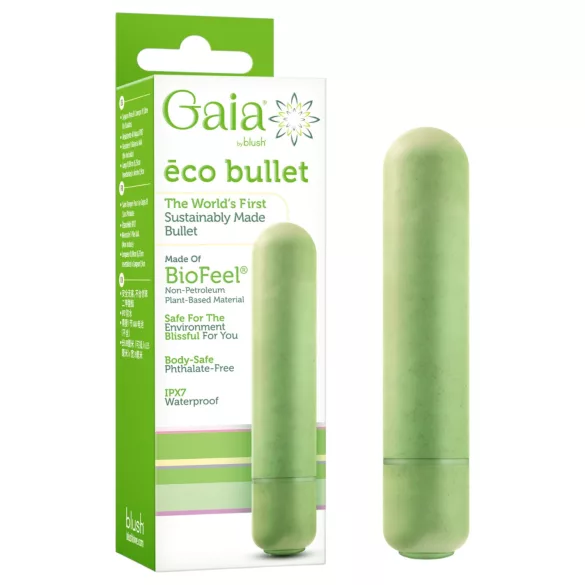 Gaia Eco M - vibrators videi draudzīgs vidējs zaļš