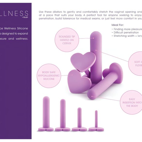 Blush Wellness - maksts paplašinātāju komplekts violets