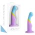 Avant Zelta Sirds - daudzkrāsu piesūcekņa dildo