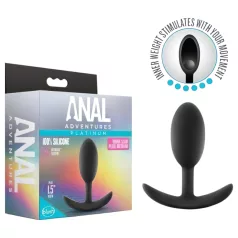 Anal Adventures Platinum anālais vāciņš vidējs melns