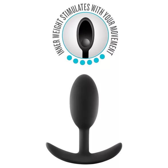 Anal Adventures Platinum anālais vāciņš vidējs melns